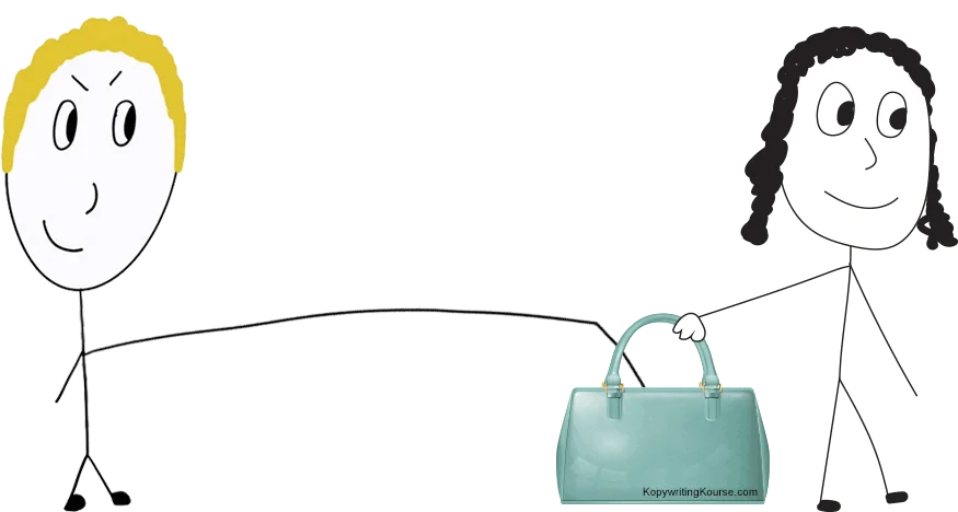 guilt stealing from lady