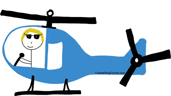 helicopter drawing stick figure