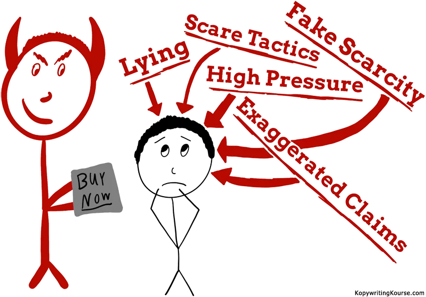 Scammy High Pressure Tactics