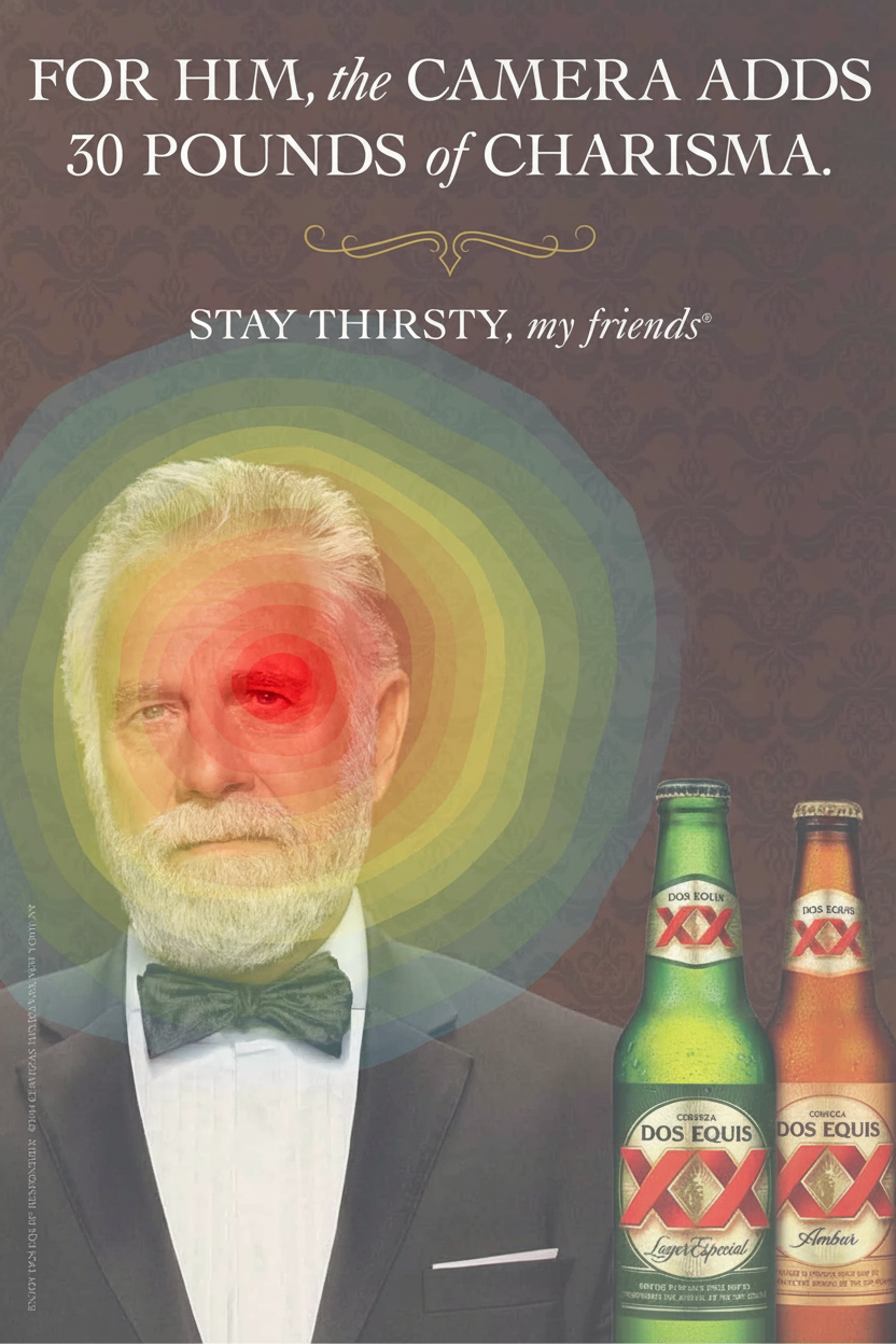 Eye-tracking heatmap