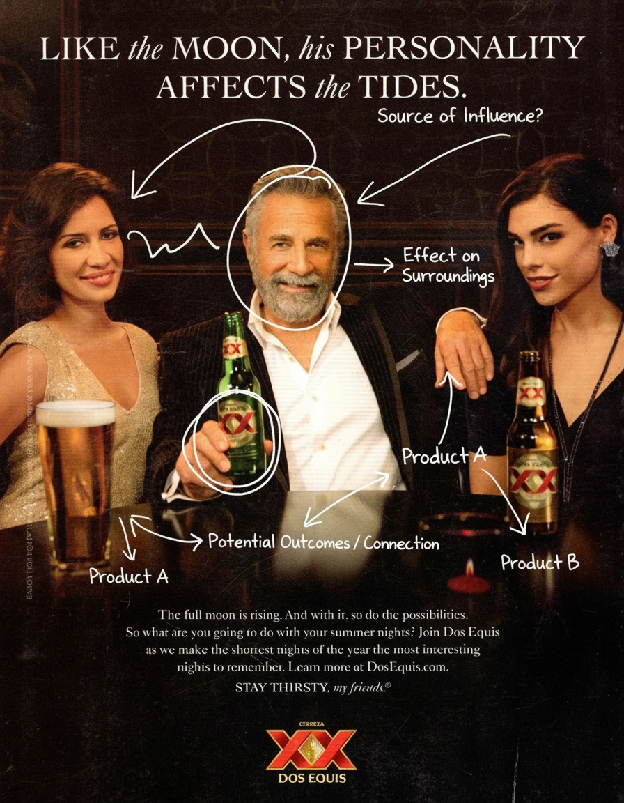 Annotated sketchbook style