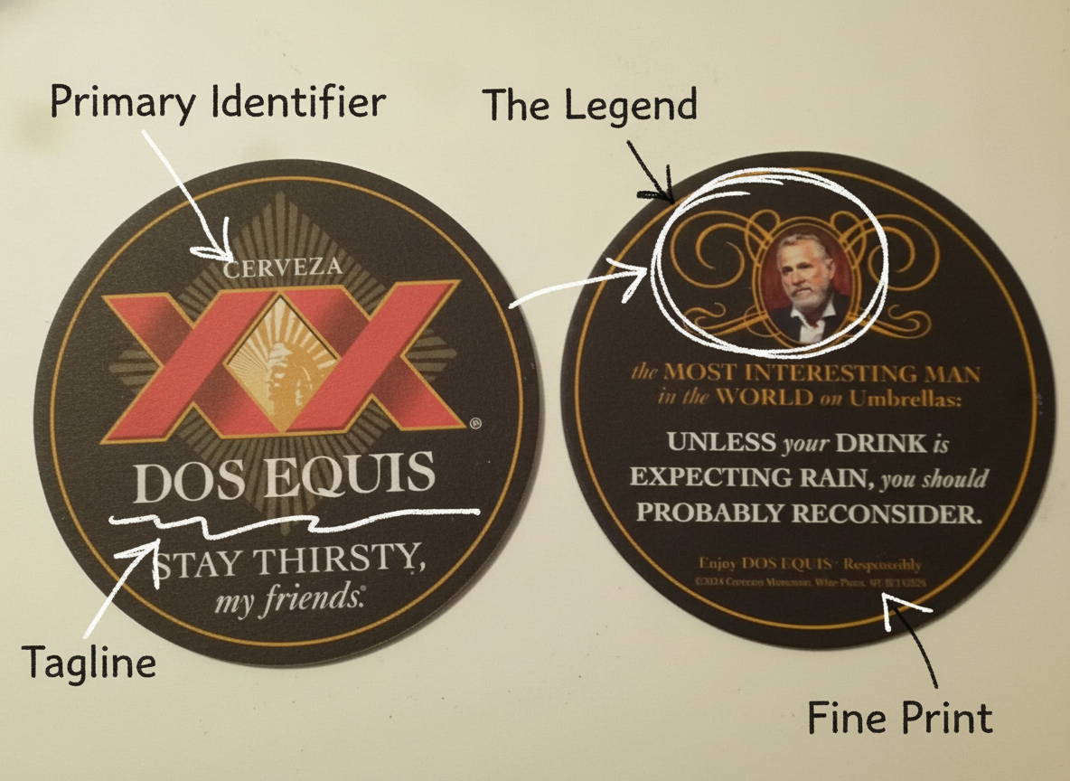 Annotated sketchbook style