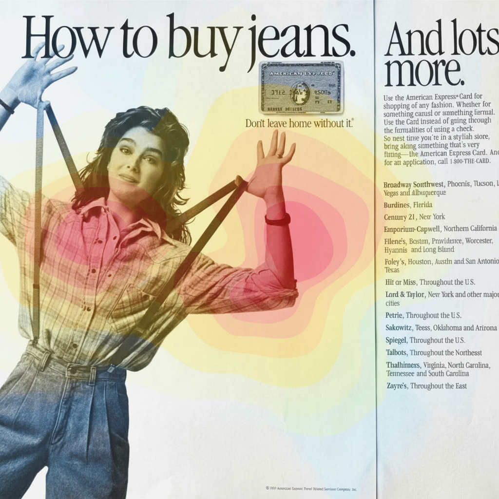 Eye-tracking heatmap