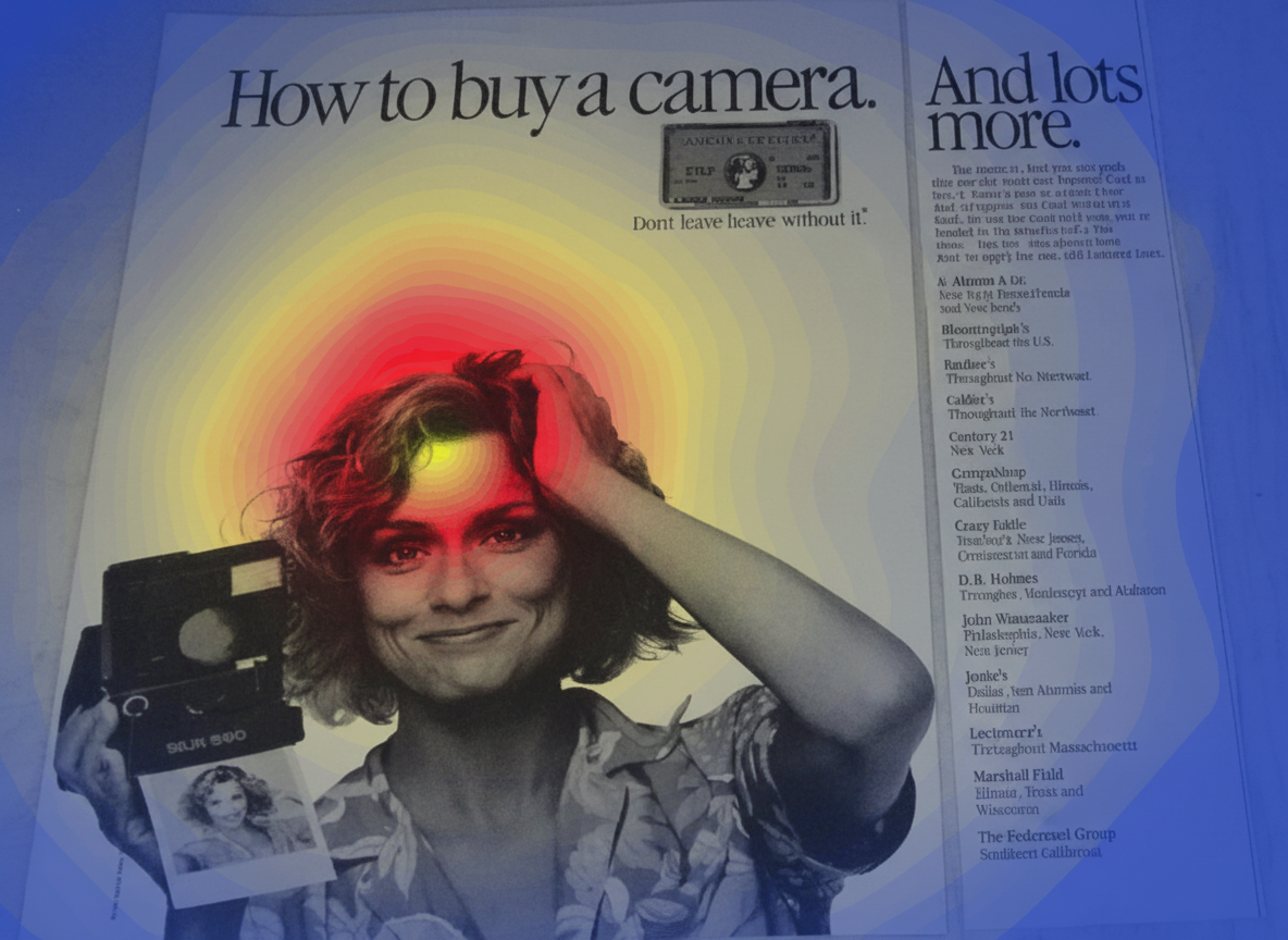 Eye-tracking heatmap