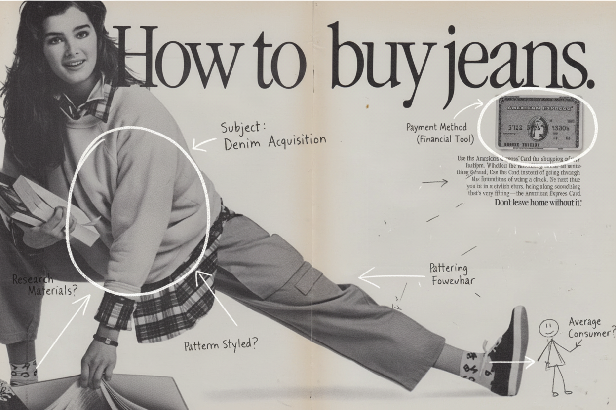 Annotated sketchbook style