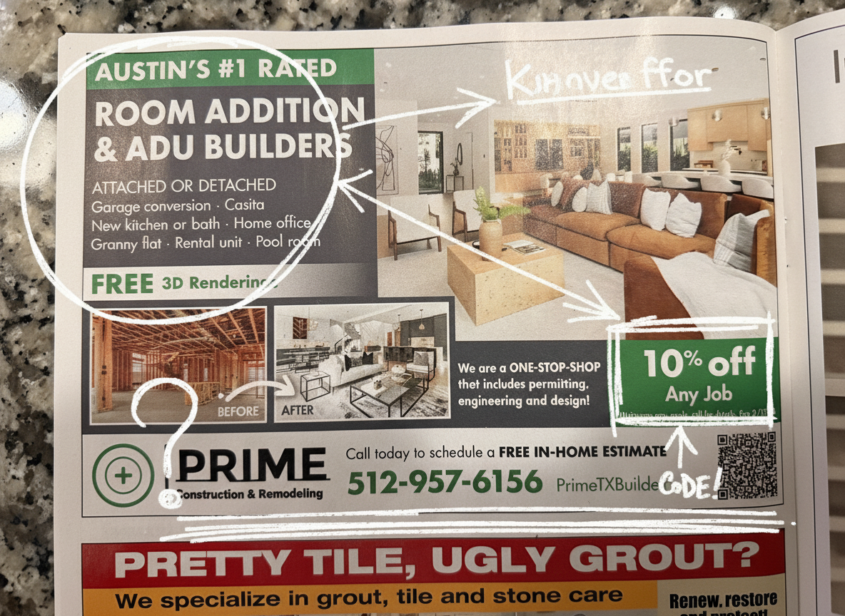 Annotated sketchbook style