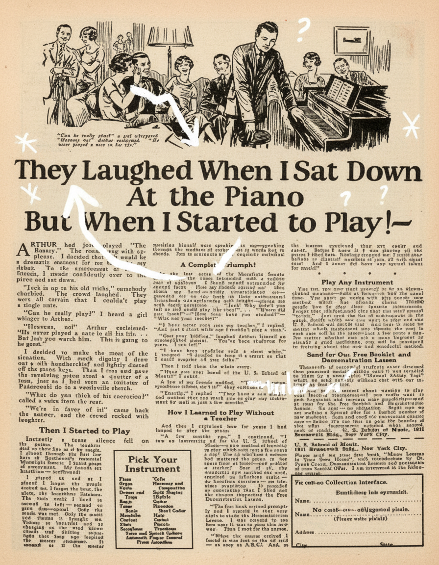 Annotated sketchbook style