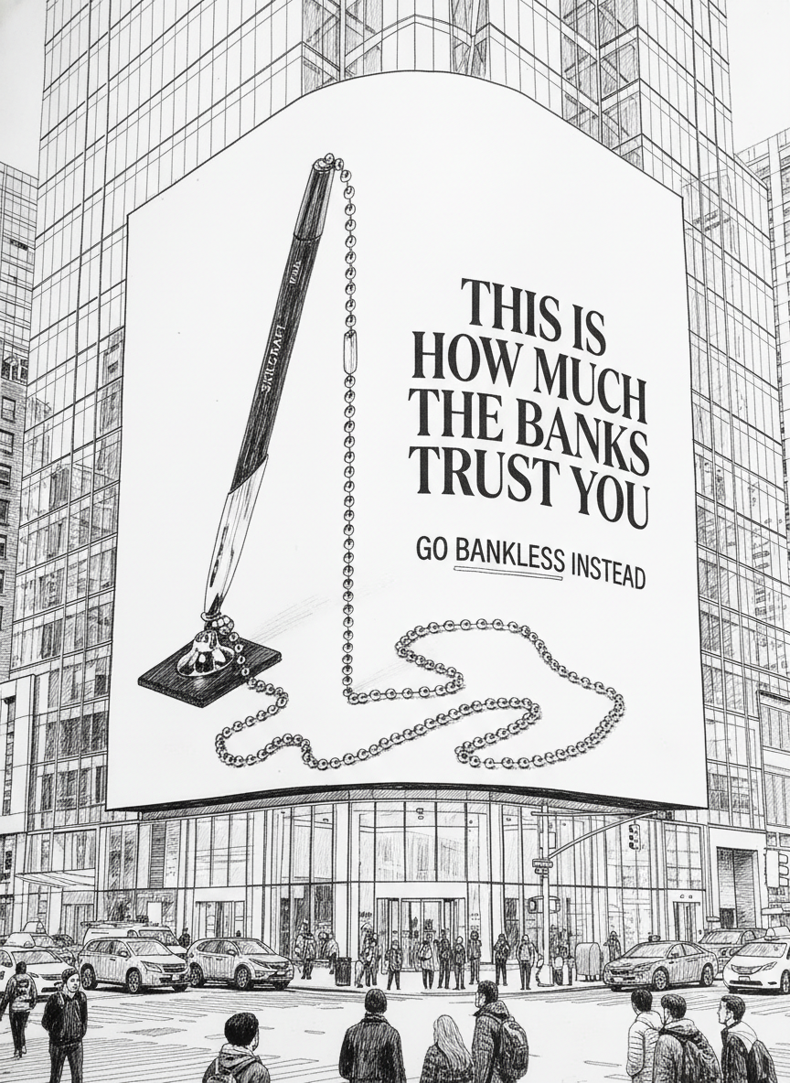 Hand-drawn pen style