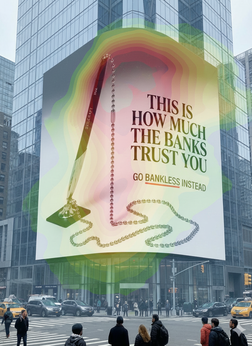 Eye-tracking heatmap