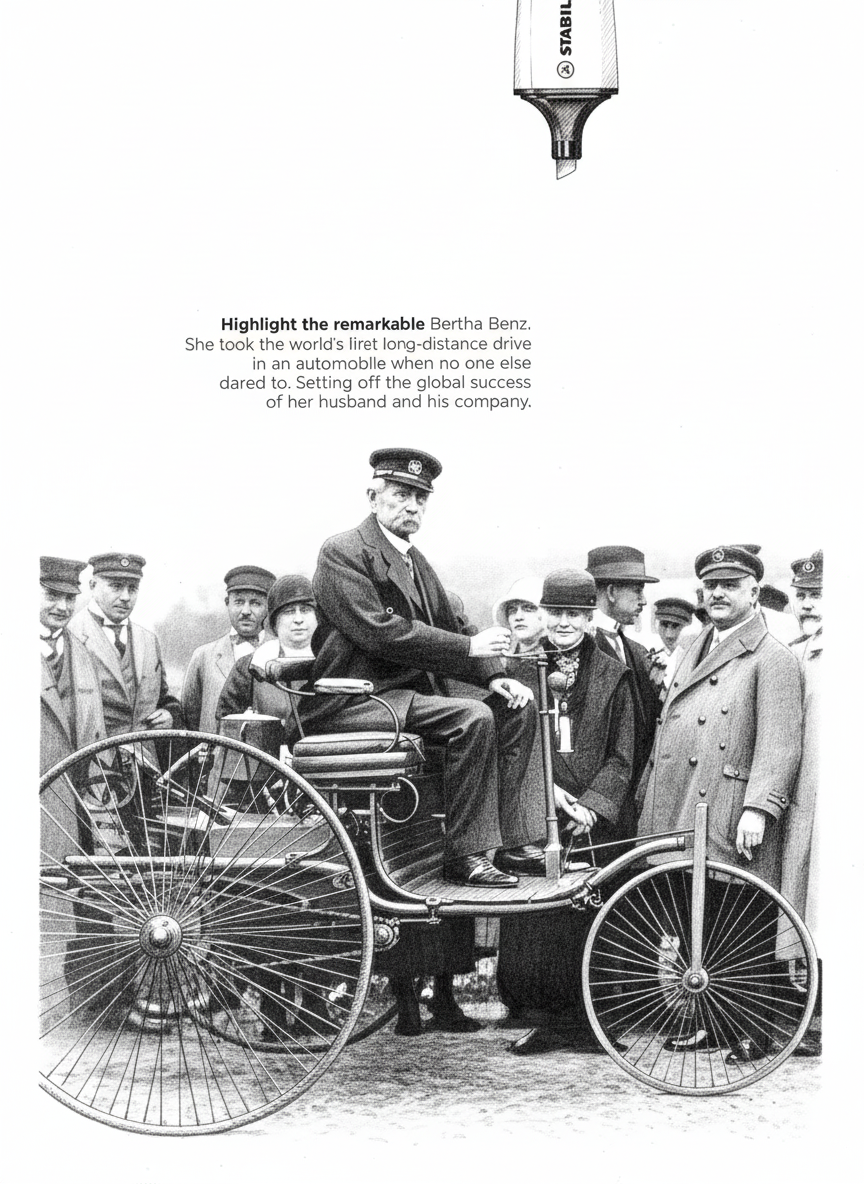 Hand-drawn pen style