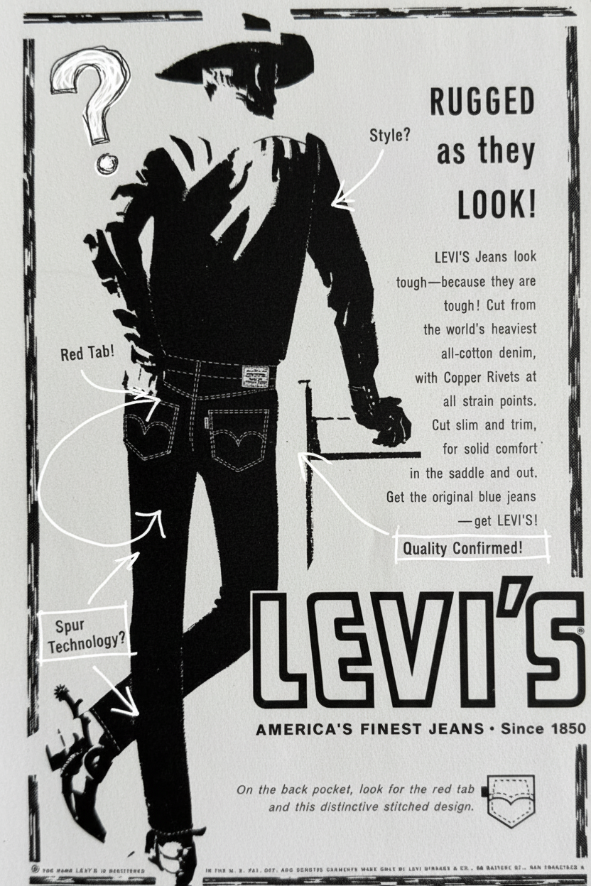 Annotated sketchbook style