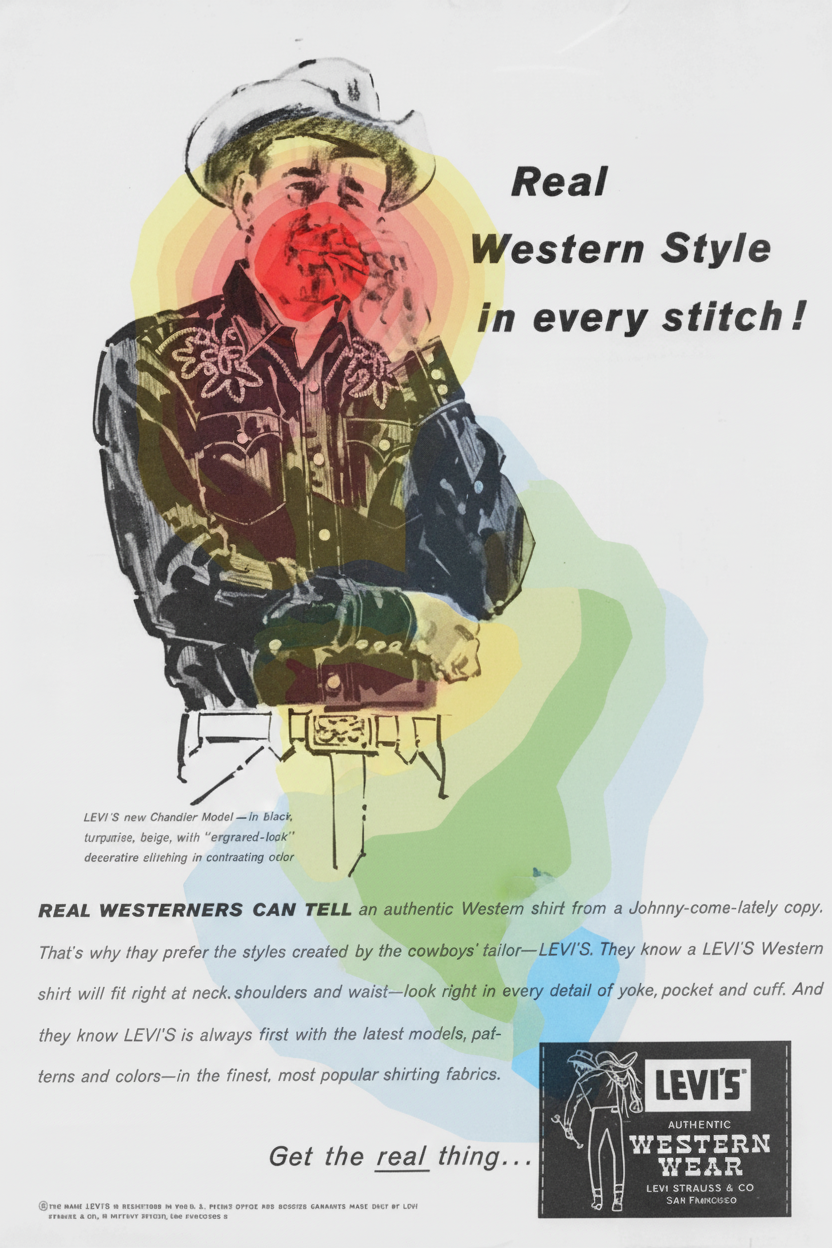 Eye-tracking heatmap