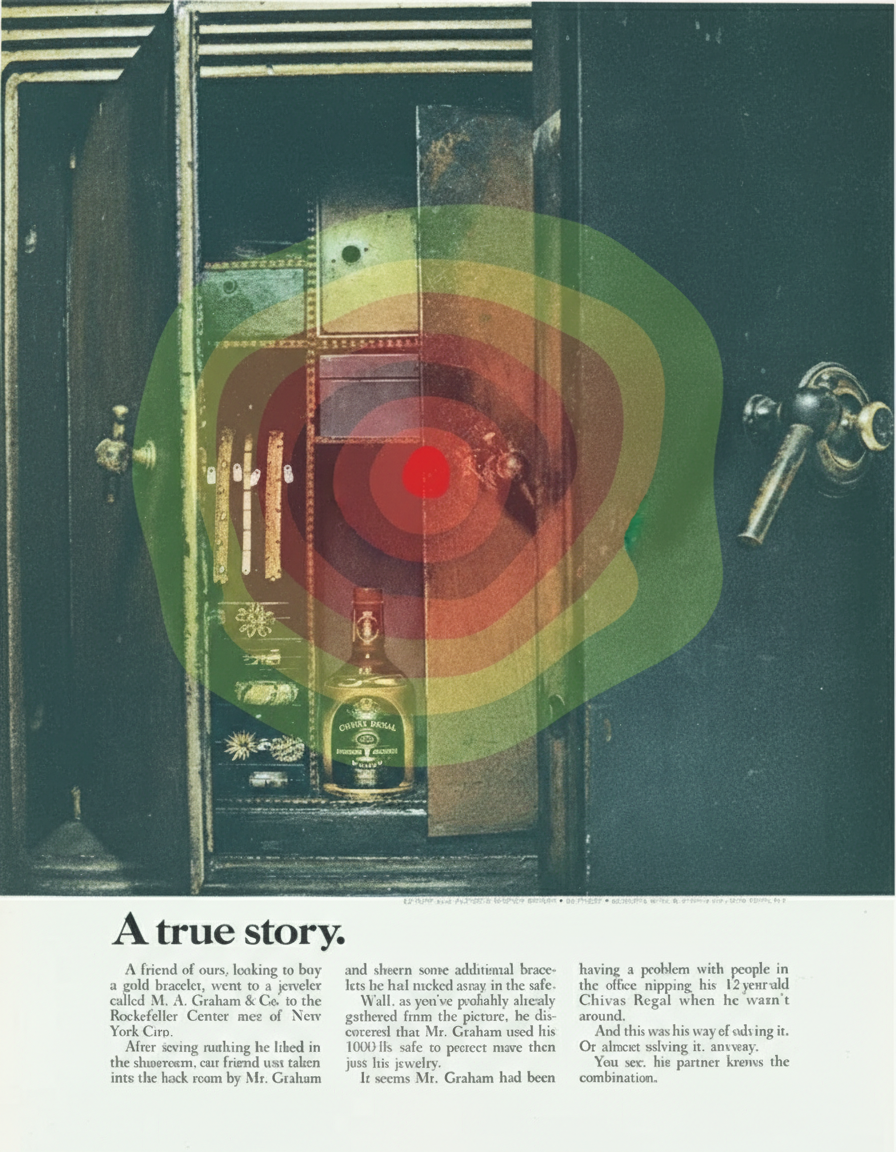 Eye-tracking heatmap