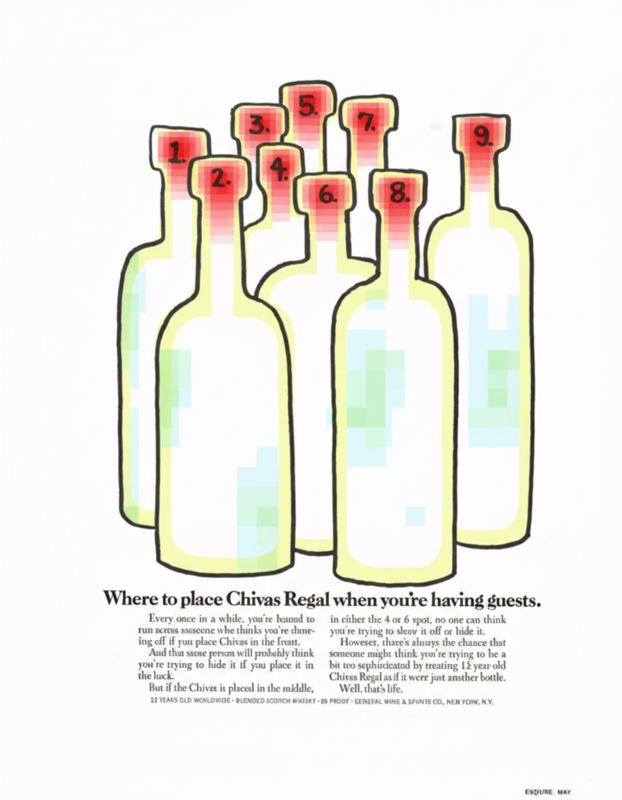 Eye-tracking heatmap