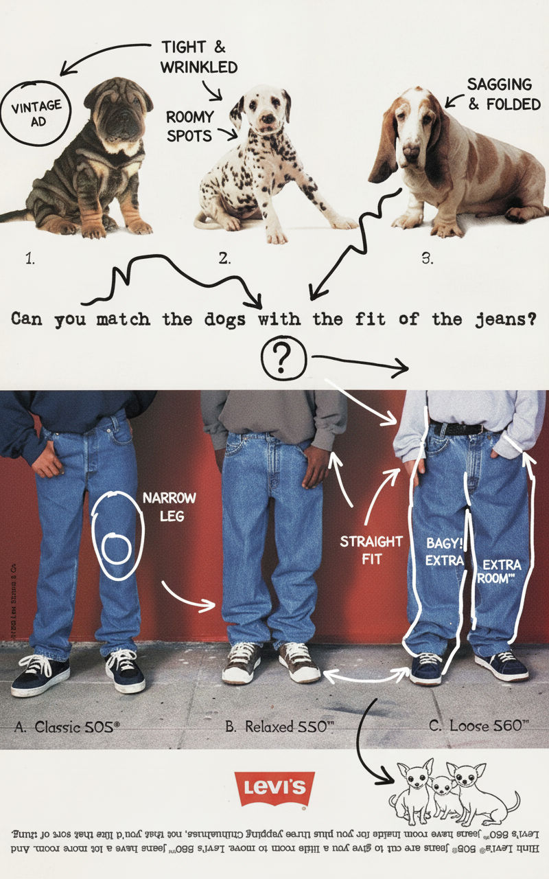 Annotated sketchbook style