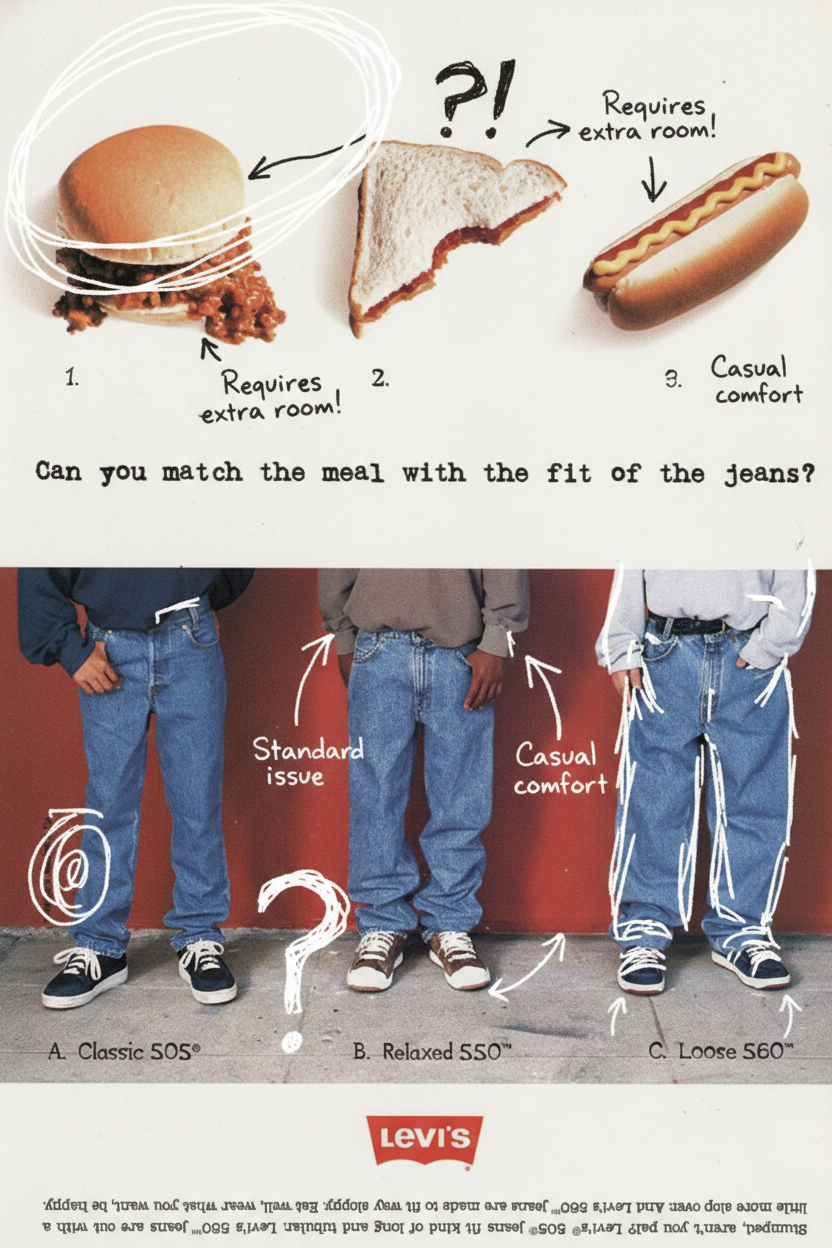 Annotated sketchbook style