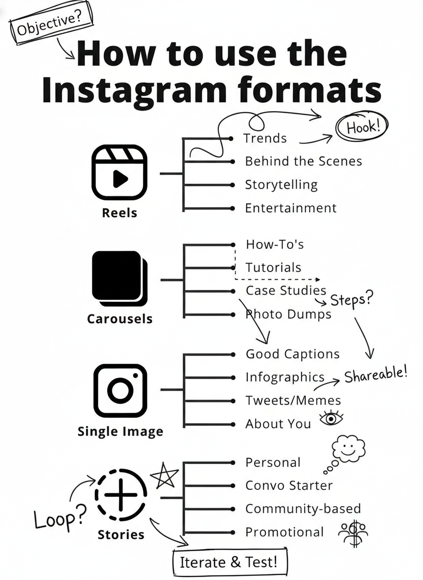 Annotated sketchbook style