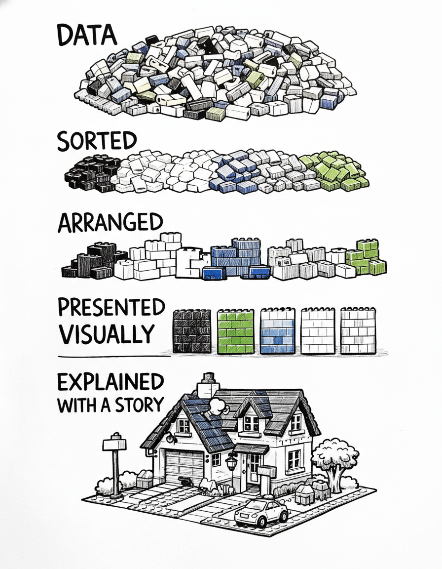 Hand-drawn pen style