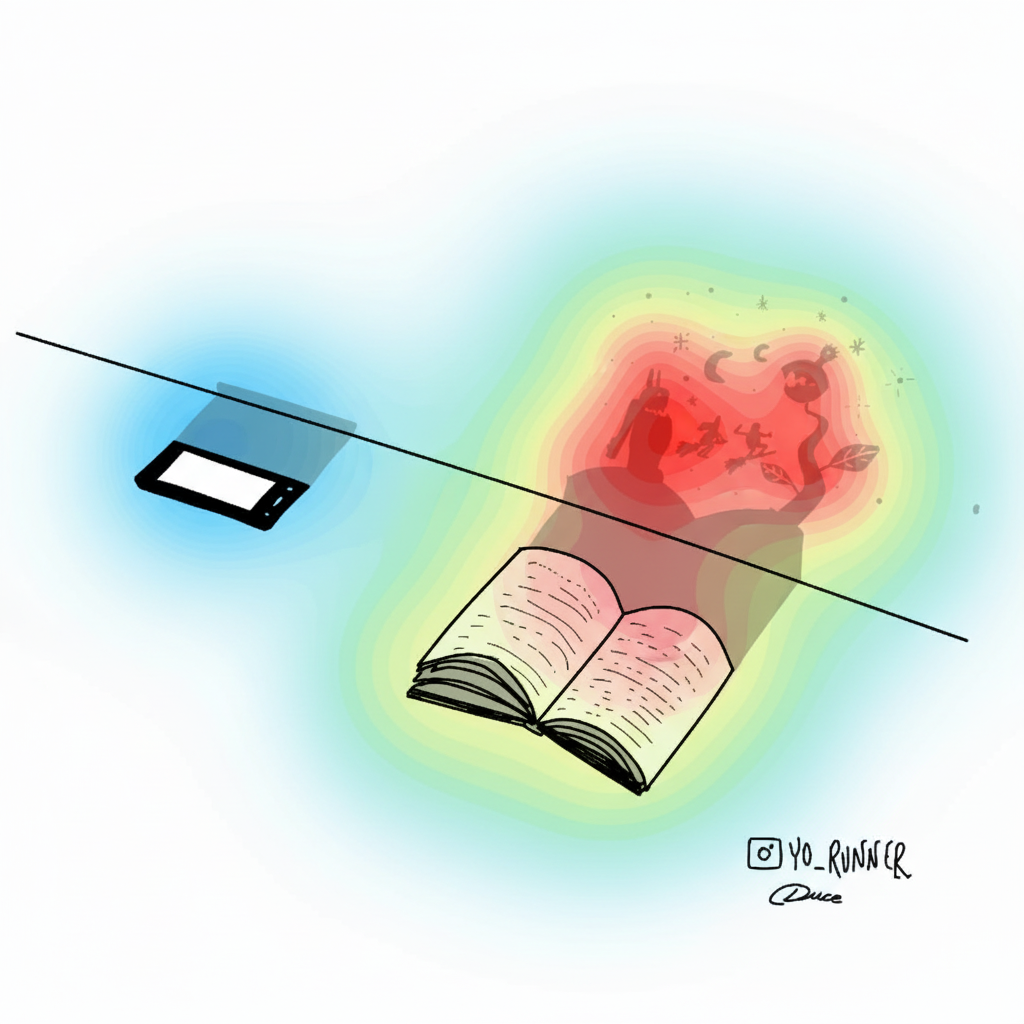 Eye-tracking heatmap