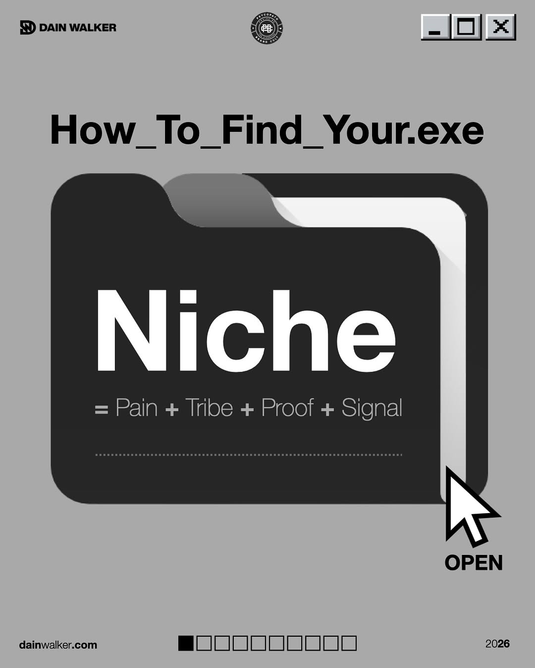 Most people don’t have a niche problem. They have a memorability problem.

They sit there like, “What’s my product… what’s my offer… what’s my market segment… what are my content pillars…” and wonder why the internet treats them like wallpaper. That’s business language. Useful. Boring.

A niche isn’t a category. It’s a mental shortcut. It’s the sentence someone blurts out when their mate asks, “Do you know anyone who can help with this?” If your name doesn’t trigger a sentence, you’re not niche-less. You’re just… unfiled.

Here’s the only formula you need: Pain + Tribe + Proof + Signal.

Pain: what you solve.
Tribe: who feels “one of us” when you talk.
Proof: what you show on repeat so people trust you without a sales call.
Signal: what resonates so hard it lodges in their brain and they start repeating it back to you.

Also, you don’t “pick a niche” like it’s a dropdown menu. You earn it. By saying the same true thing from different angles until the market starts introducing you for it.

Save the breakdown page. Steal the structure. Then build yours.

Want my help building yours? Comment get niched.