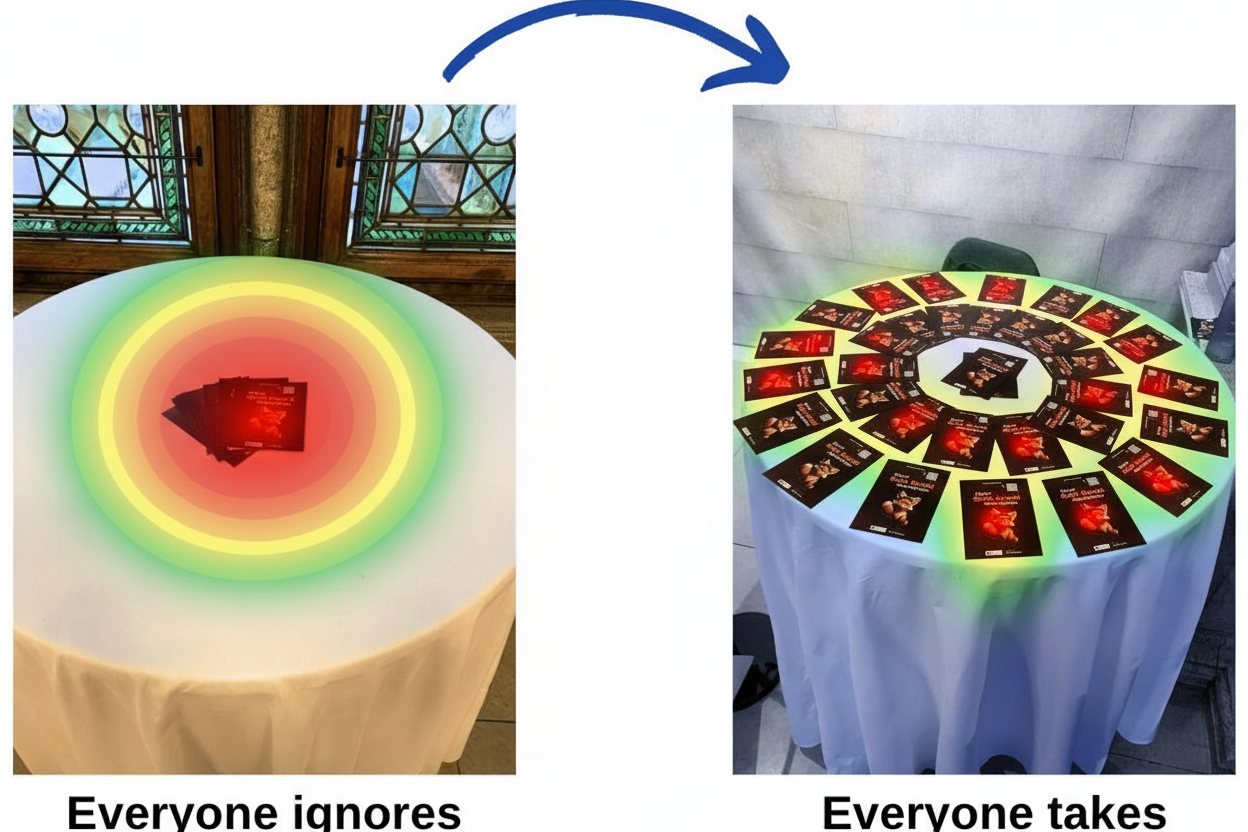 Eye-tracking heatmap