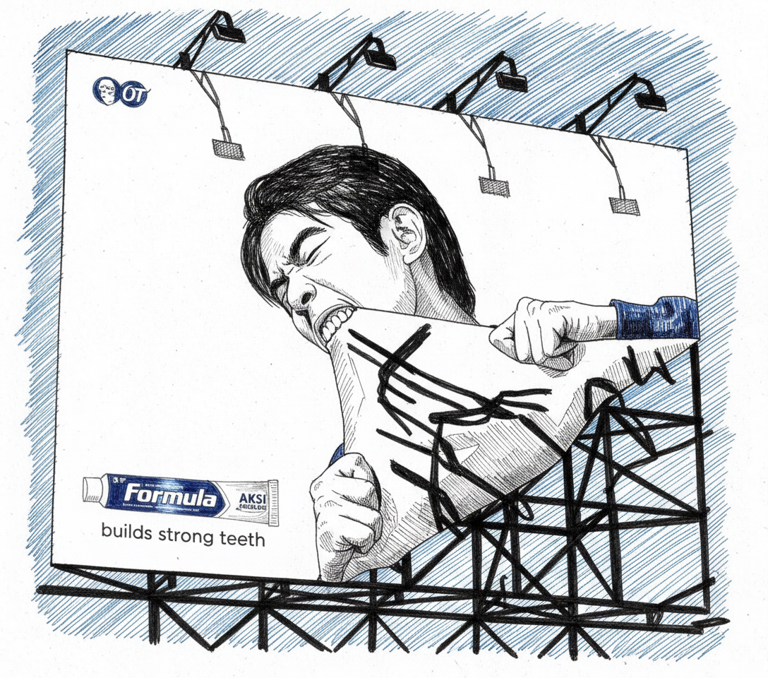 Hand-drawn pen style