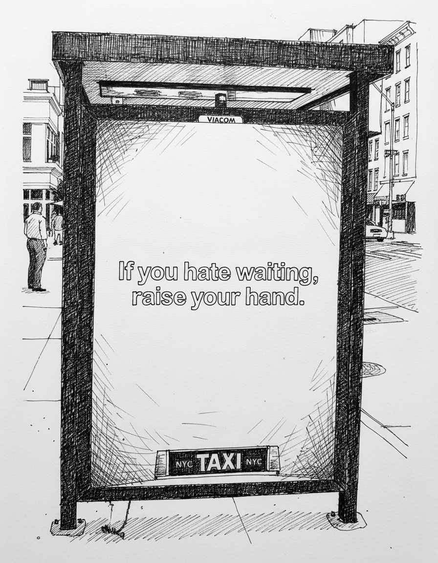 Hand-drawn pen style