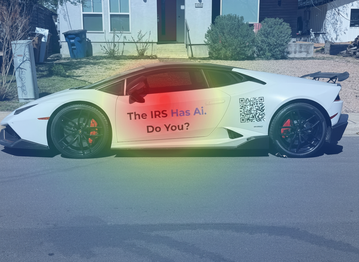 Eye-tracking heatmap