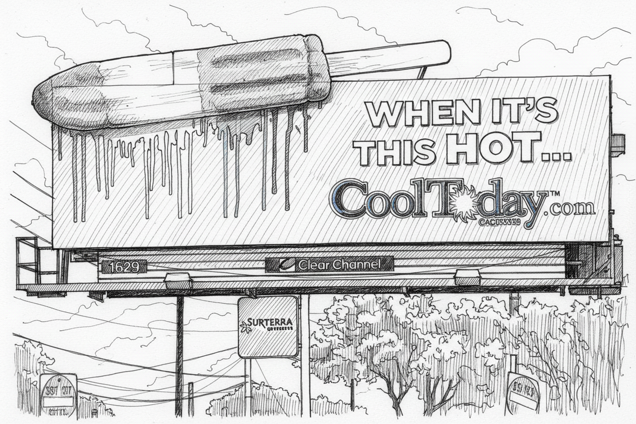 Hand-drawn pen style