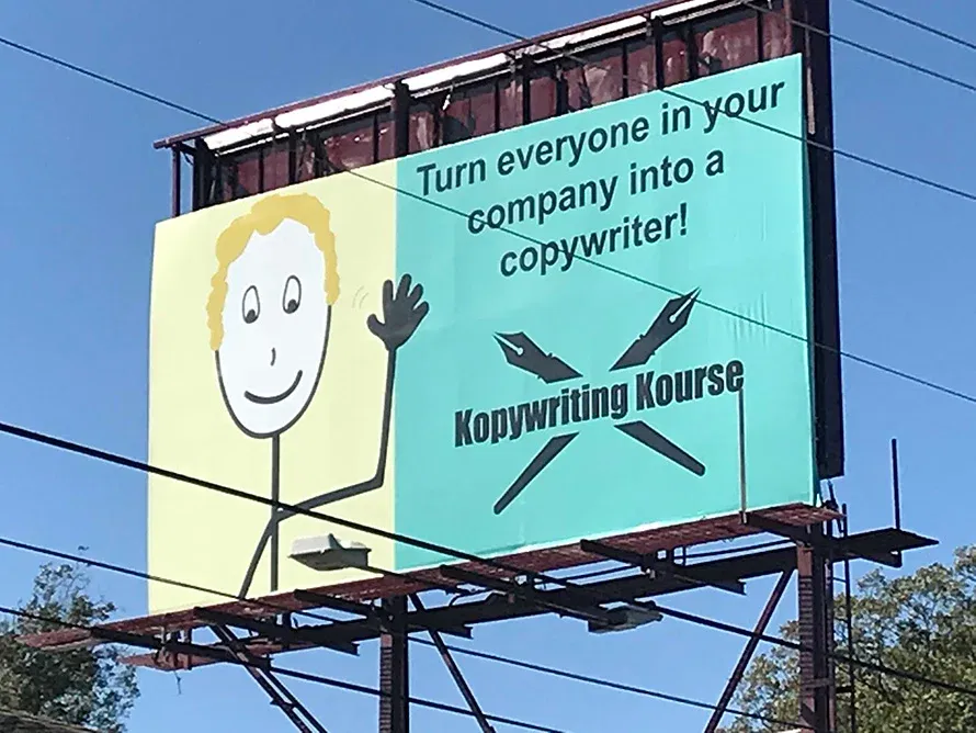 kopywritingkourse billboard