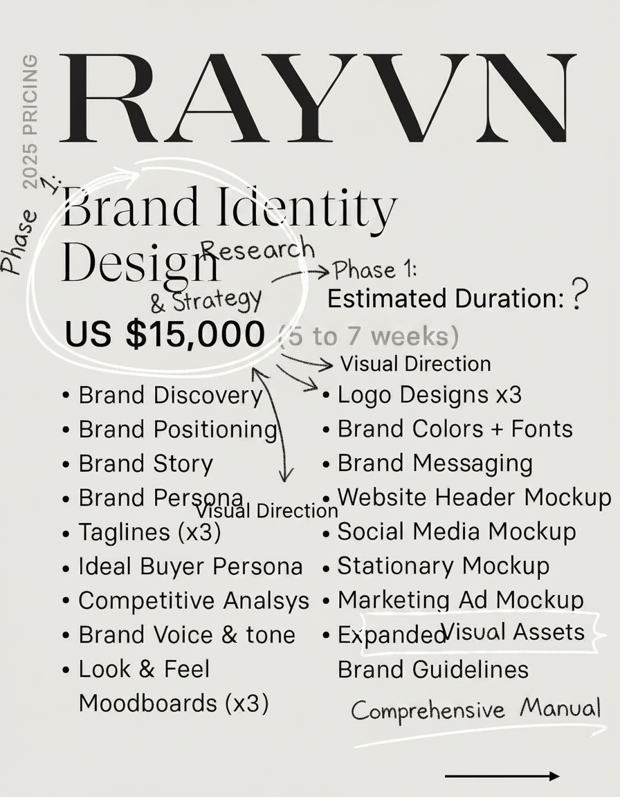 Annotated sketchbook style