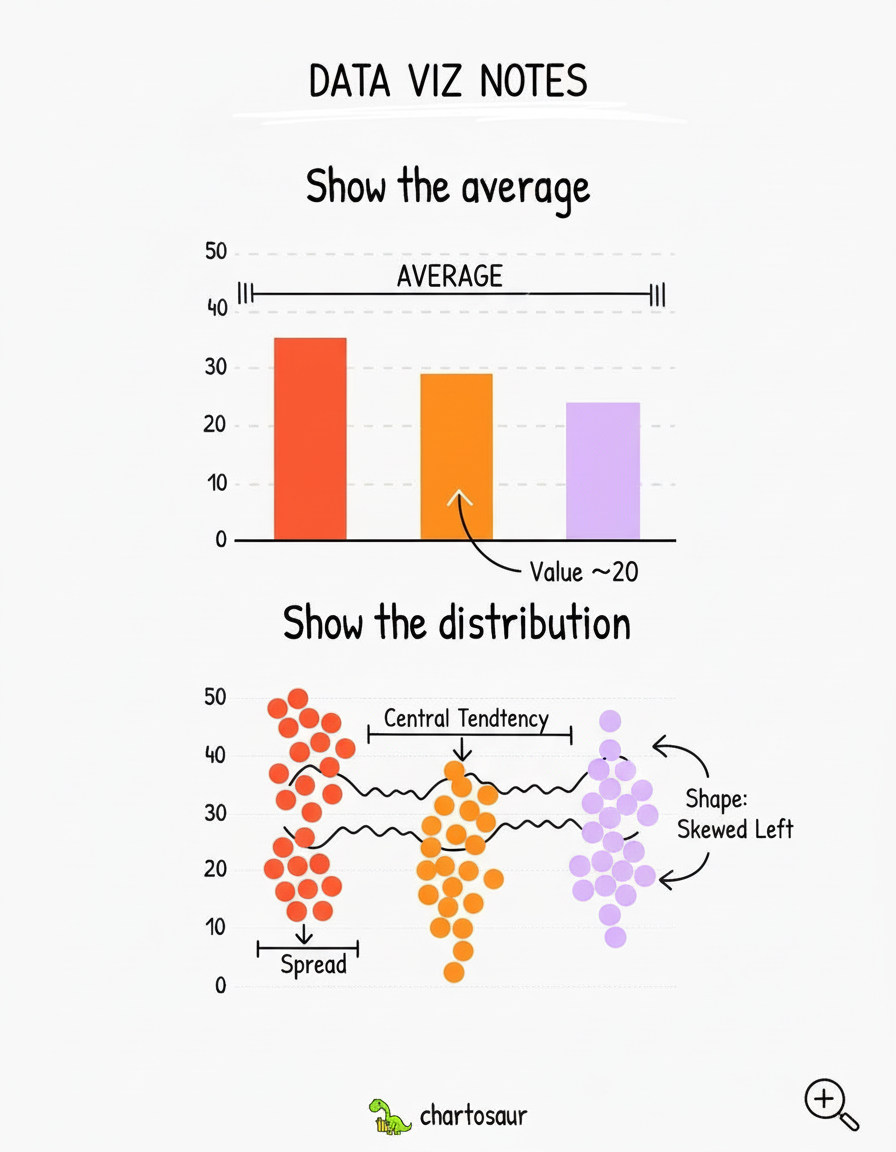 Annotated sketchbook style