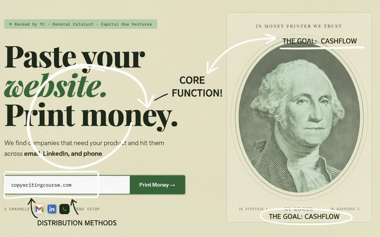 Annotated sketchbook style