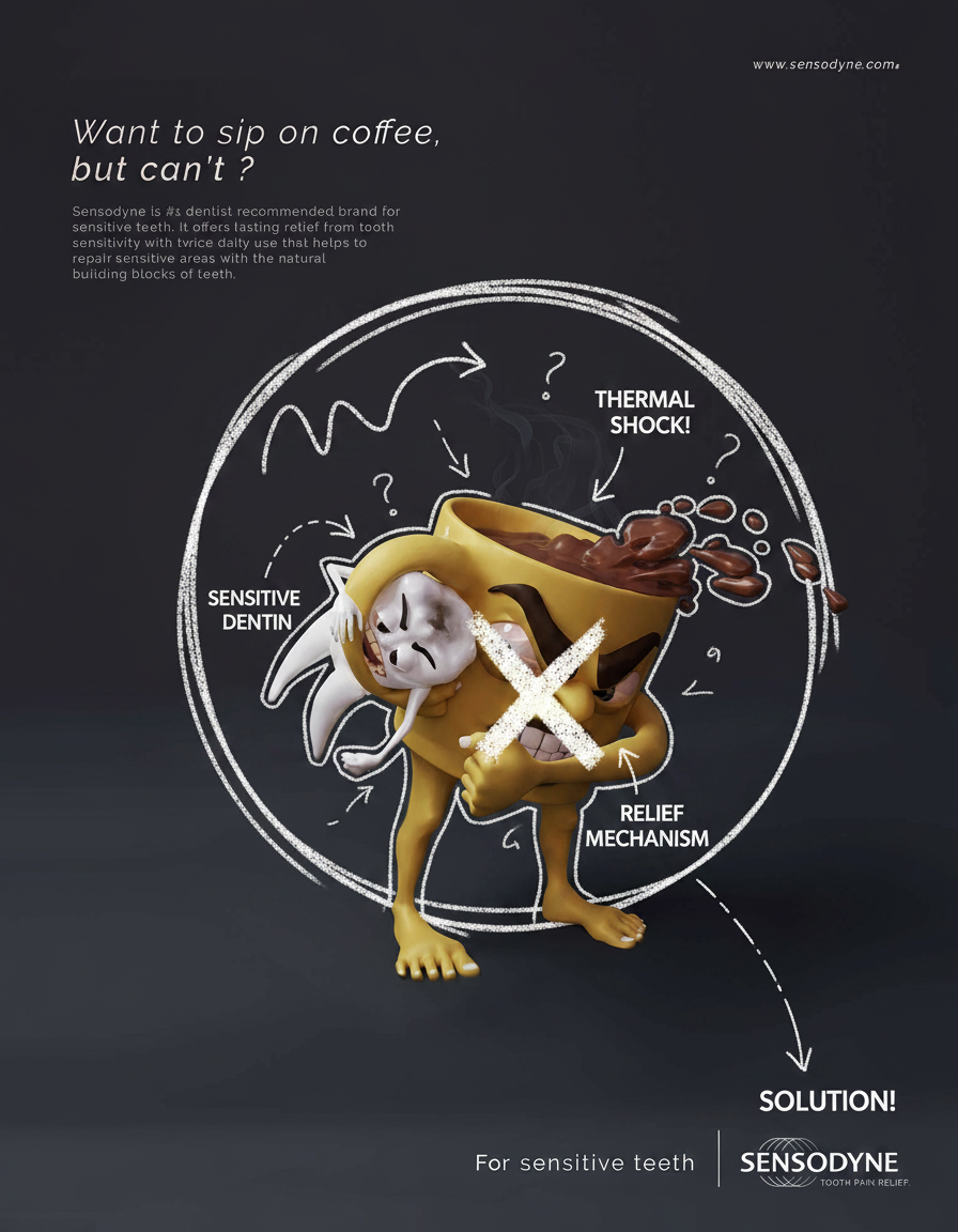 Annotated sketchbook style