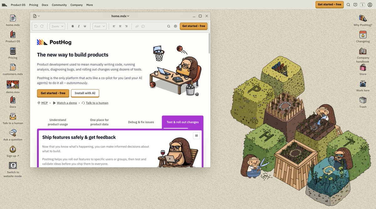recreate-posthog-aesthetic-for-your-ai-library-cover