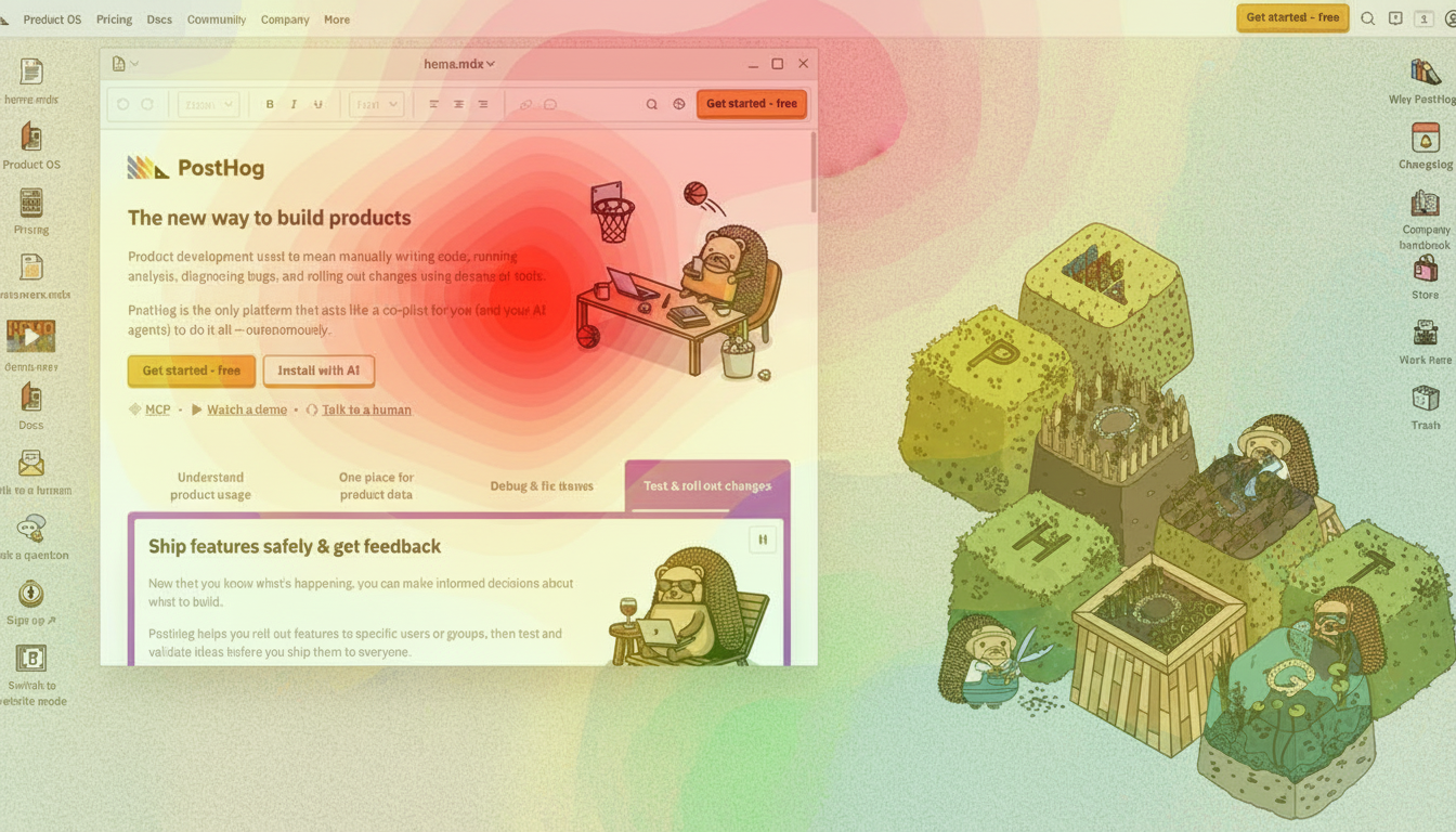 Eye-tracking heatmap