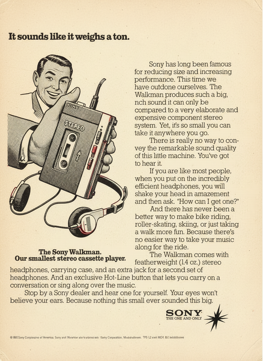 Classic 1950s print ad