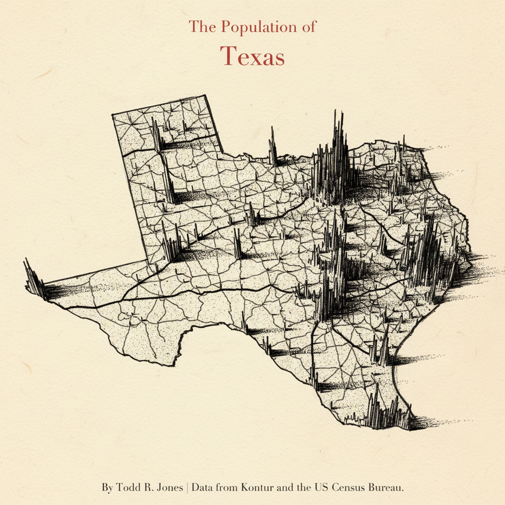 Hand-drawn pen style