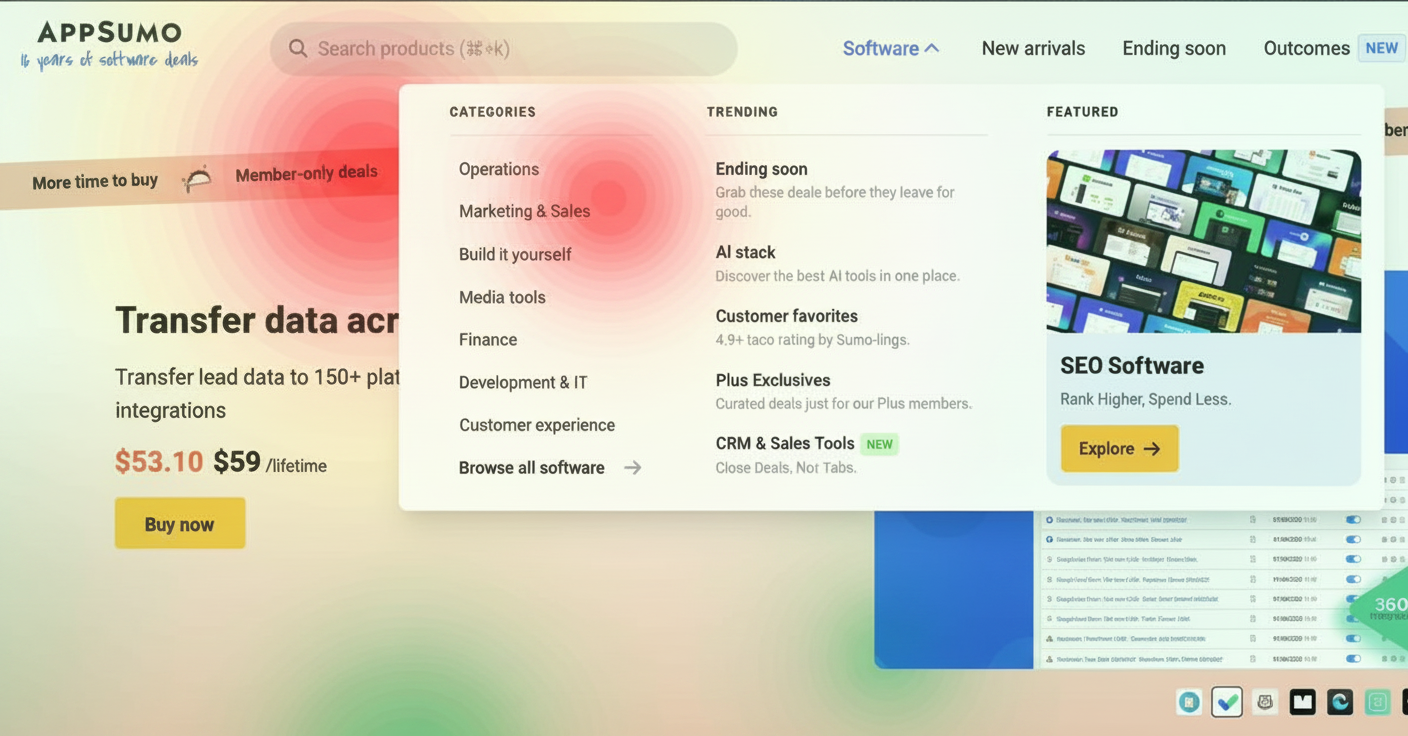 Eye-tracking heatmap