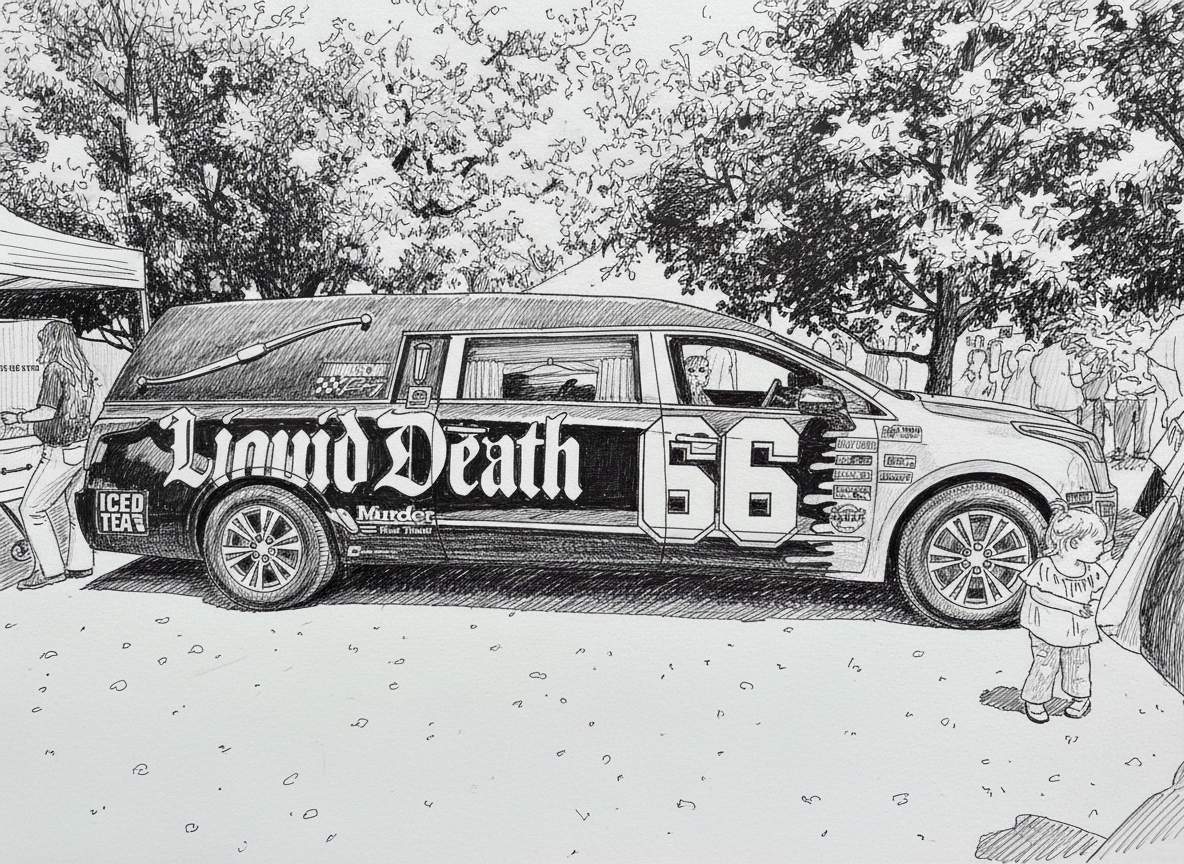 Hand-drawn pen style