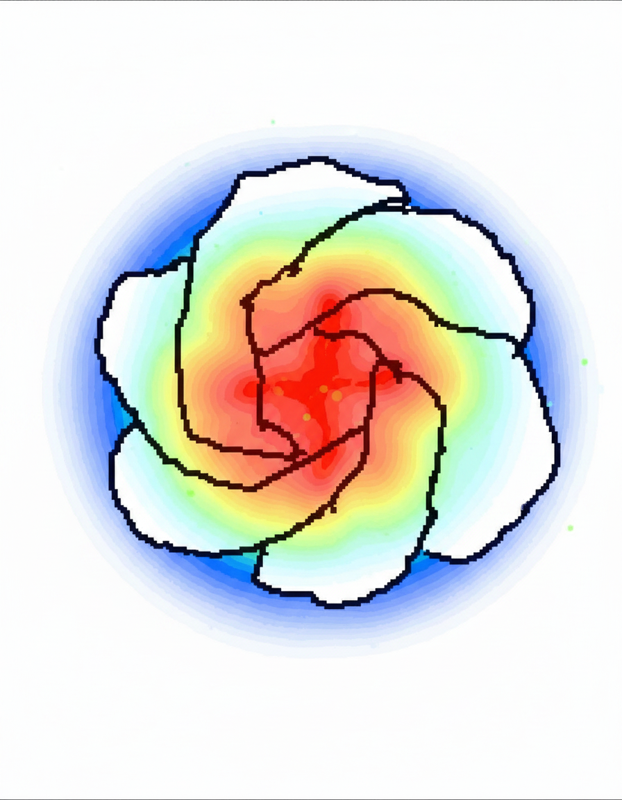 Eye-tracking heatmap
