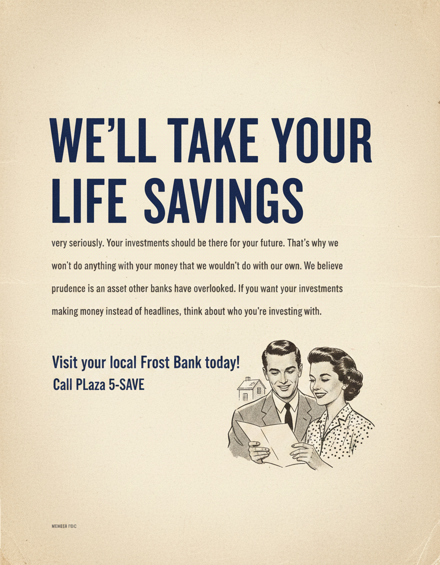 Classic 1950s print ad