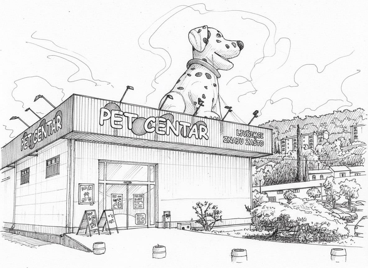 Hand-drawn pen style