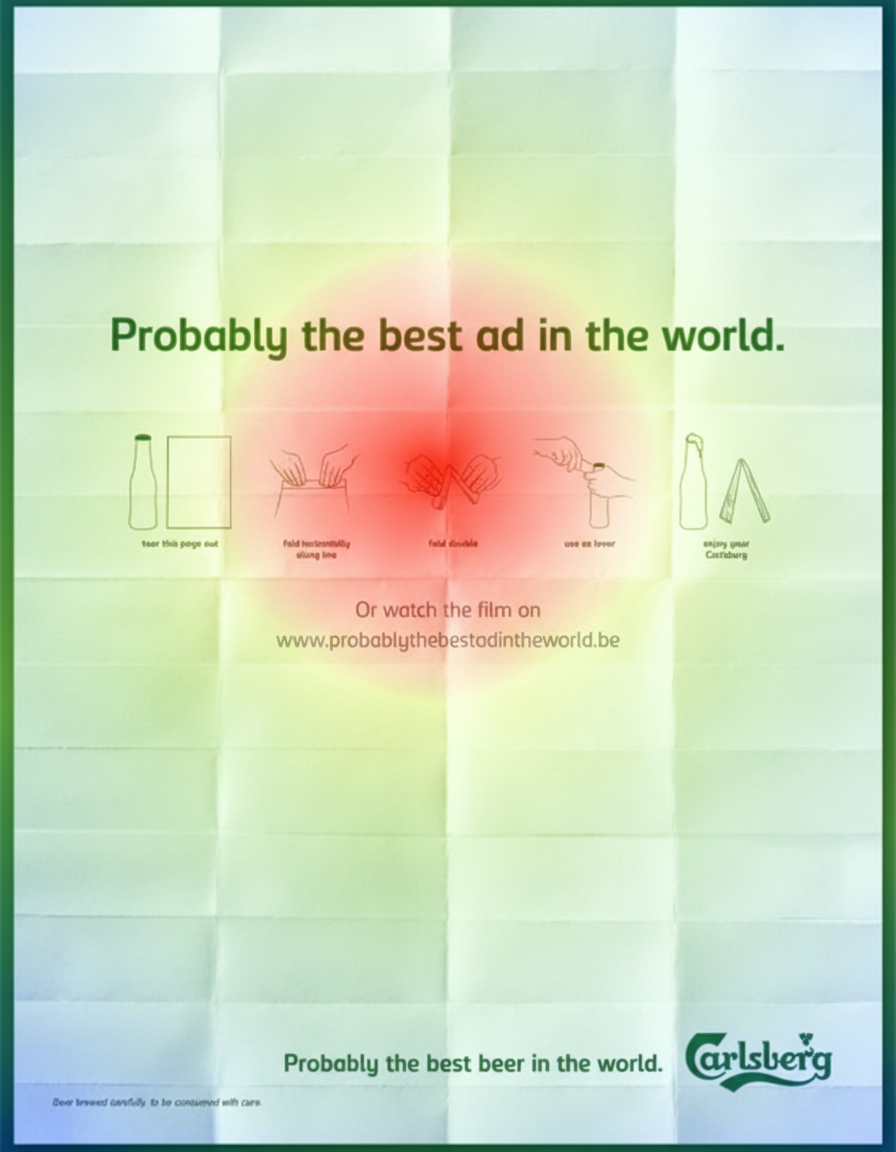 Eye-tracking heatmap