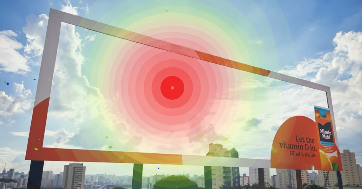Eye-tracking heatmap