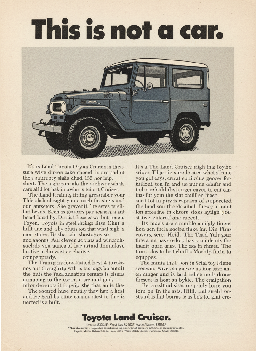 Classic 1950s print ad