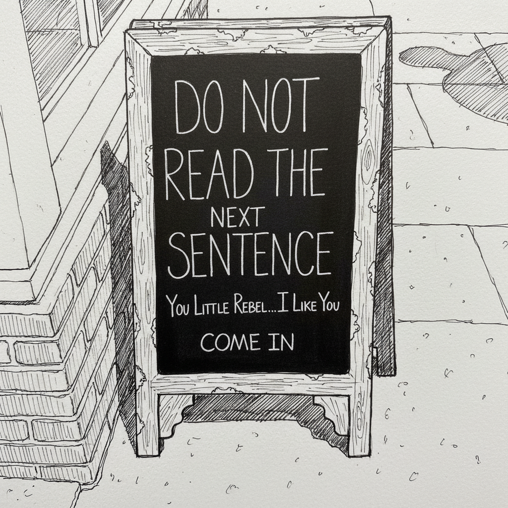 Hand-drawn pen style