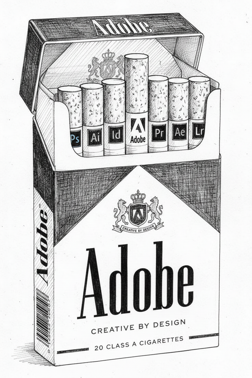 Hand-drawn pen style