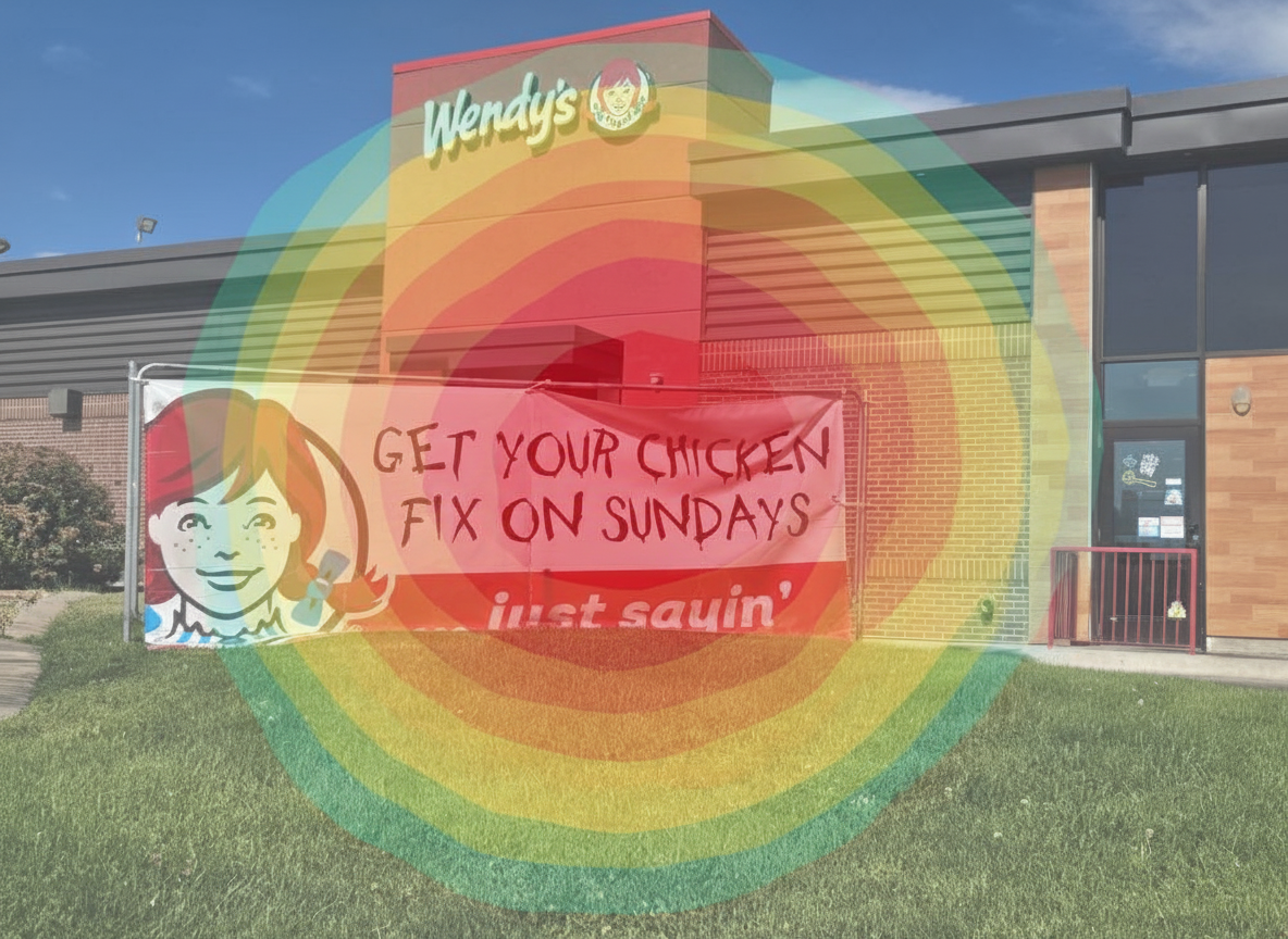 Eye-tracking heatmap