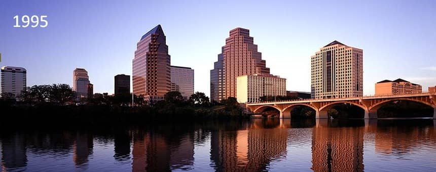 I see your "Then vs. Now" skyline post and I raise you - 1995 vs. 2017 : r/ Austin